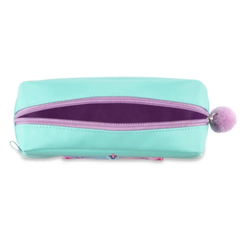PEN+GEAR Green Cute Alpaca Pattern Shake Sequins Pencil Pouch